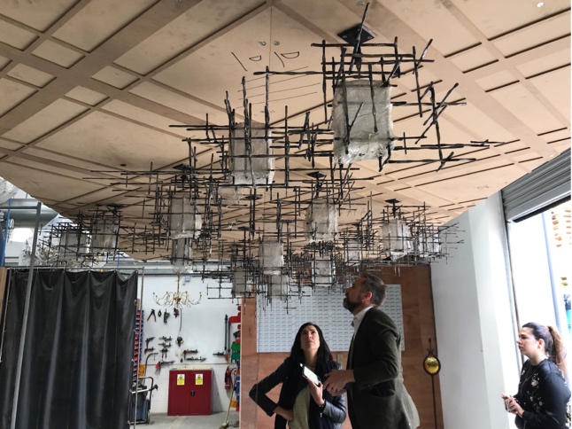 Deconstructed Cox Ferro Vitro Chandelier for Kyubi